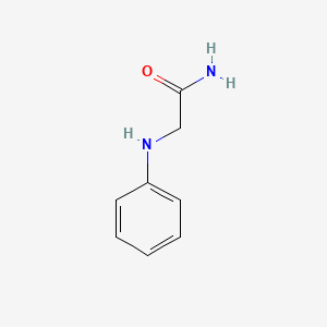 Chemical structure of 2-anilinoacetamide