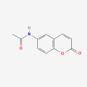 Chemical structure of 6-Acetamidocoumarin