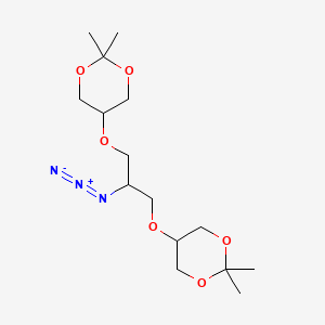 Chemical structure of 2-Azido-1,3-bis[(2,2-dimethyl-1,3-dioxan-5-yl)oxy]propane