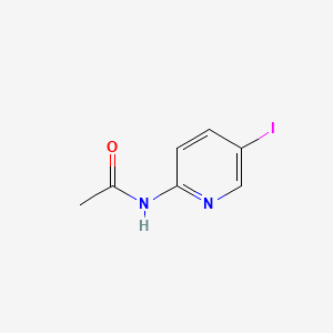 Chemical structure of 2-Acetamido-5-iodopyridine