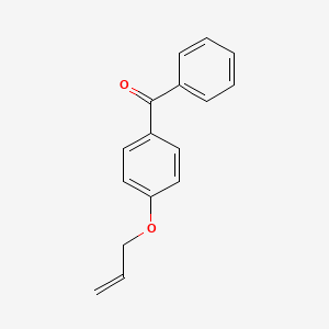 Chemical structure of 4-(Allyloxy)benzophenone
