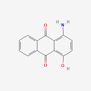 Chemical structure of 1-Amino-4-hydroxyanthraquinone