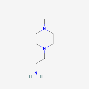 Chemical structure of 1-(2-Aminoethyl)-4-methylpiperazine