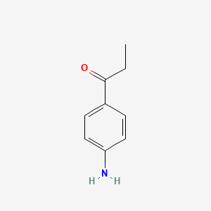 Chemical structure of p-Aminopropiophenone