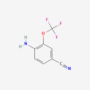 Chemical structure of 4-AMino-3-(trifluoroMethoxy)benzonitrile