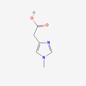 Chemical structure of 2-(1-Methyl-4-Imidazolyl)Acetic Acid