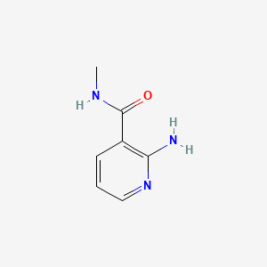 Chemical structure of 2-Amino-N-methylnicotinamide