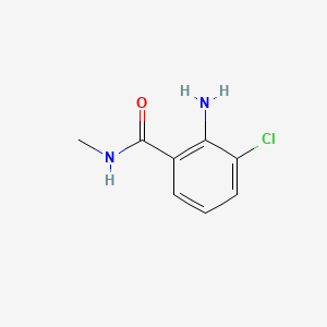 Chemical structure of 2-Amino-3-chloro-N-methylbenzamide