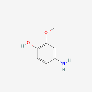 Chemical structure of 4-Amino-2-methoxyphenol