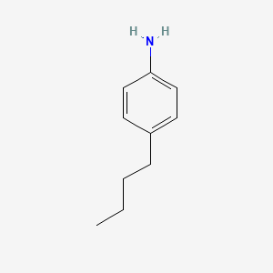 Chemical structure of 4-Butylaniline