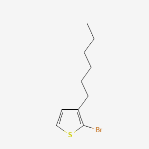Chemical structure of 2-Bromo-3-hexylthiophene