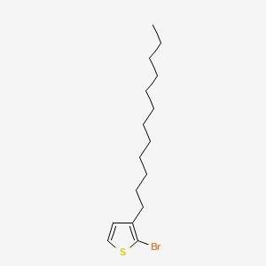 Chemical structure of 2-Bromo-3-dodecylthiophene