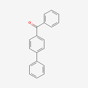 Chemical structure of 4-Benzoylbiphenyl