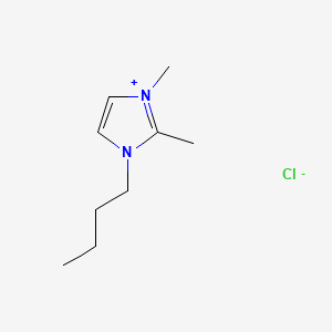 Chemical structure of 1-Butyl-2,3-dimethylimidazolium chloride