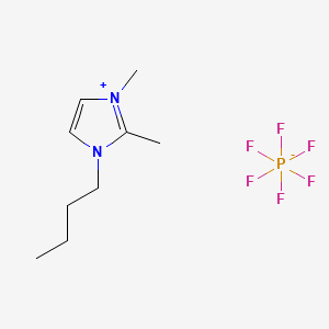 Chemical structure of 1-Butyl-2,3-dimethylimidazolium hexafluorophosphate