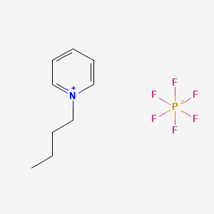 Chemical structure of N-Butylpyridinium hexafluorophosphate
