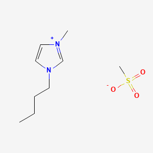 Chemical structure of 1-Butyl-3-methylimidazolium methanesulfonate