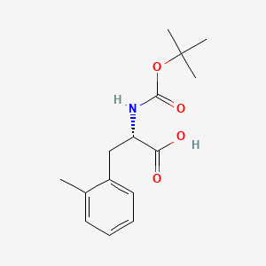 Chemical structure of Boc-Phe(2-Me)-OH