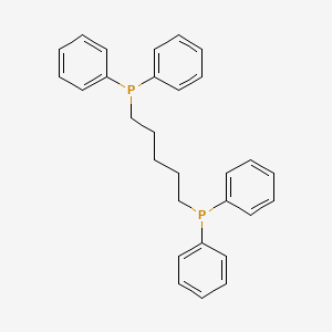 Chemical structure of 1,5-Bis(diphenylphosphino)pentane