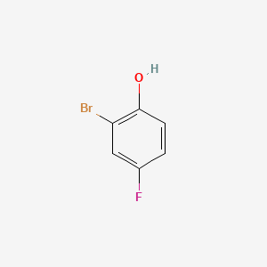 Chemical structure of 2-Bromo-4-fluorophenol