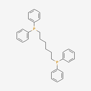 Chemical structure of 1,6-Bis(diphenylphosphino)hexane