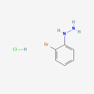 Chemical structure of 2-Bromophenylhydrazine hydrochloride