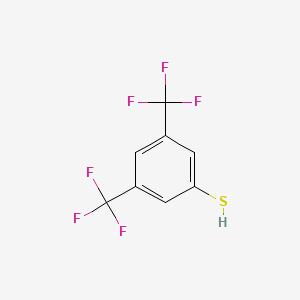Chemical structure of 3,5-Bis(trifluoromethyl)benzenethiol