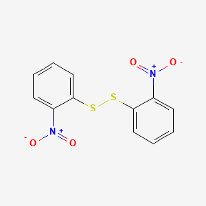 Chemical structure of Bis(2-nitrophenyl) disulfide
