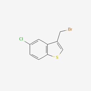 Chemical structure of 3-(bromomethyl)-5-chlorobenzo[b]thiophene