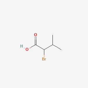 Chemical structure of 2-Bromo-3-methylbutyricacid