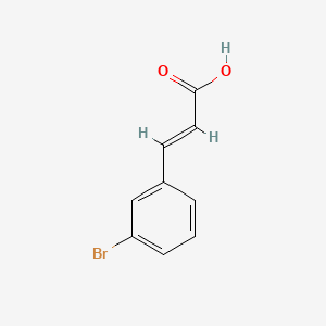Chemical structure of 3-(3-Bromophenyl)acrylic acid