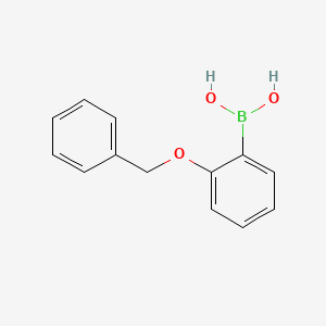 Chemical structure of 2-(Benzyloxy)phenylboronic acid
