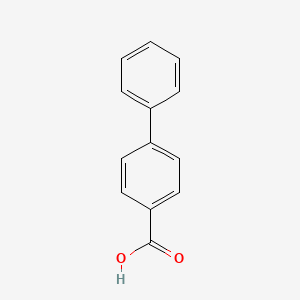 Chemical structure of 4-Biphenylcarboxylic Acid