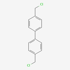 Chemical structure of 4,4'-Bis(chloromethyl)biphenyl