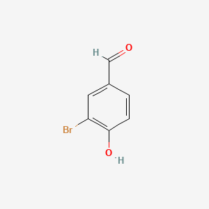 Chemical structure of 3-Bromo-4-hydroxybenzaldehyde