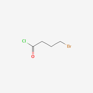 Chemical structure of 4-Bromobutyryl chloride