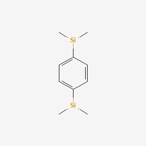 Chemical structure of 1,4-Bis(dimethylsilyl)benzene