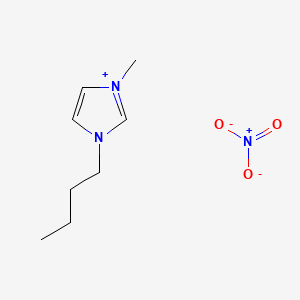 Chemical structure of 1-Butyl-3-methylimidazolium nitrate