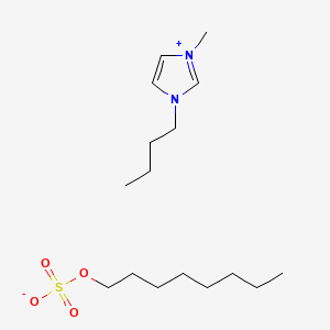 Chemical structure of 1-Butyl-3-methylimidazolium octyl sulfate