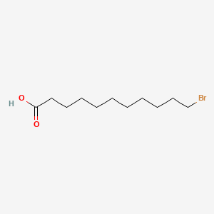Chemical structure of 11-Bromoundecanoic acid