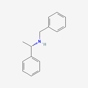 Chemical structure of (S)-(-)-N-Benzyl-1-phenylethylamine