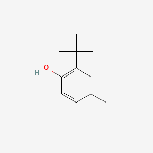 Chemical structure of 2-tert-Butyl-4-ethylphenol