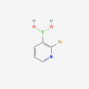 Chemical structure of 2-Bromopyridine-3-boronic acid(contains varying amounts of Anhydride)