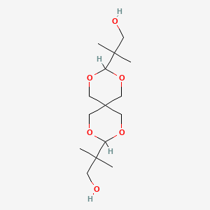 Chemical structure of 3,9-Bis(1,1-dimethyl-2-hydroxyethyl)-2,4,8,10-tetraoxaspiro[5.5]undecane