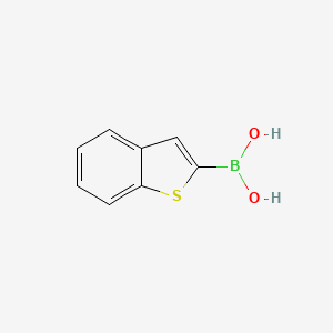 Chemical structure of Benzo(B)Thiophene-2-Boronic Acid