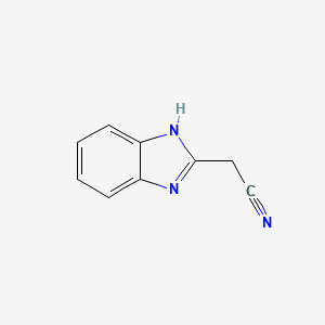 Chemical structure of (2-Benzimidazolyl)acetonitrile