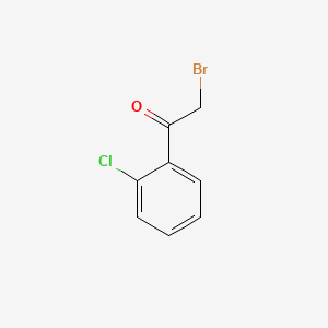 Chemical structure of 2-Bromo-2′-chloroacetophenone