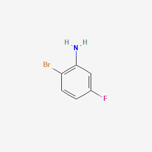 Chemical structure of 2-Bromo-5-fluoroaniline