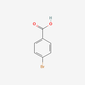 Chemical structure of 4-Bromobenzoic aicd