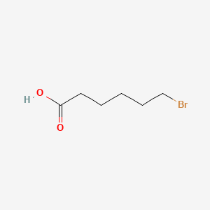 Chemical structure of 6-Bromohexanoic acid